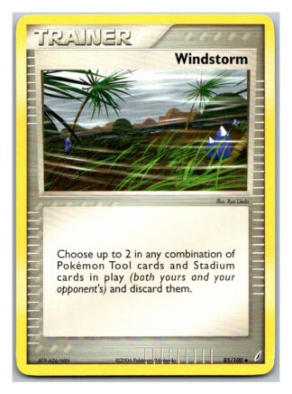Windstorm 85/100 Crystal Guardians (Uncommon) (LP Condition)