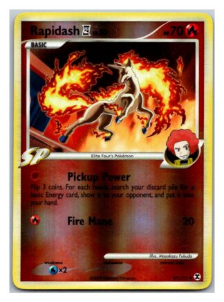 Rapidash 47/111 Rising Rivals (Reverse Holo) (LP Condition)