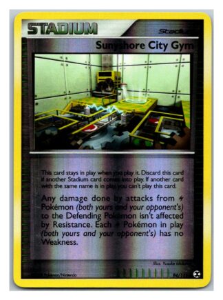 Sunyshore City Gym 94/111 Rising Rivals (Reverse Holo) (LP Condition)