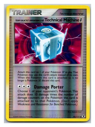 Technical Machine G 95/111 Rising Rivals (Reverse Holo) (LP Condition)