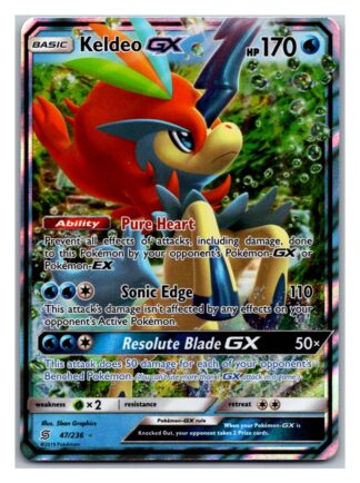Keldeo GX 47/236 Unified Minds (Ultra Rare) (Exc Condition)