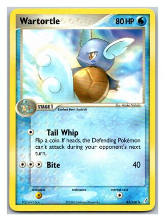 Wartortle 43/100 Crystal Guardians (Uncommon) (Exc Condition)