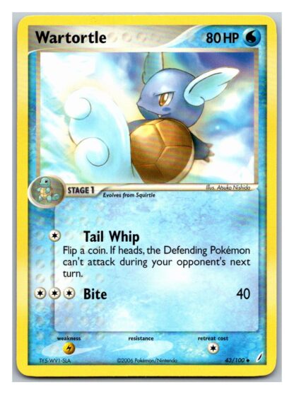 Wartortle 43/100 Crystal Guardians (Uncommon) (Exc Condition)