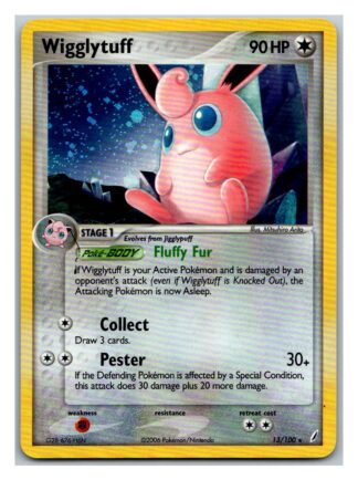 Wigglytuff 13/100 Crystal Guardians (Holo) (Exc Condition)