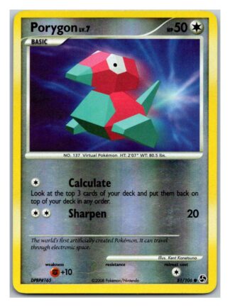 Porygon 81/106 Great Encounters (Reverse Holo) (LP Condition)