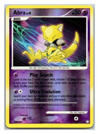 Abra 69/123 Mysterious Treasures (Reverse Holo) (LP Condition)