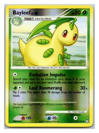 Bayleef 41/123 Mysterious Treasures (Reverse Holo) (LP Condition)