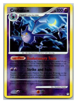 Crobat 23/123 Mysterious Treasures (Reverse Holo) (LP Condition)