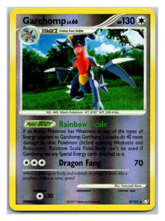 Garchomp 9/123 Mysterious Treasures (Reverse Holo) (LP Condition)