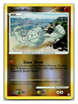 Geodude 84/123 Mysterious Treasures (Reverse Holo) (LP Condition)