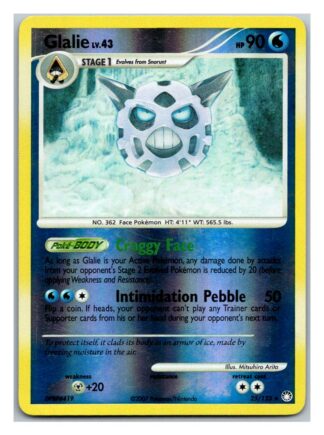 Glalie 25/123 Mysterious Treasures (Reverse Holo) (LP Condition)