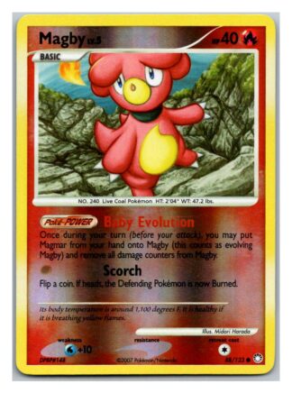 Magby 88/123 Mysterious Treasures (Reverse Holo) (LP Condition)