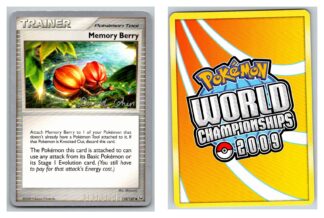 Memory Berry 110/127 Platinum - World Championship 2009 (Exc Condition)
