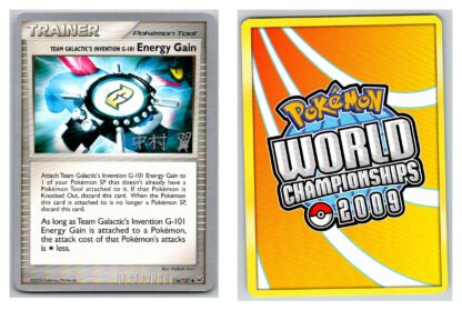 Team Galactic's Invention G-101 Energy Gain 116/127 Platinum World Championship 2009 (Exc Condition)
