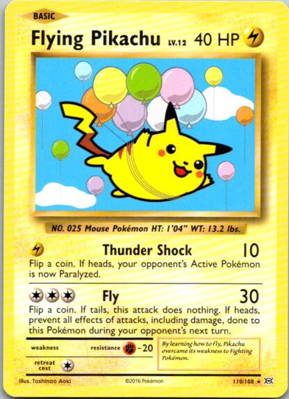 Flying Pikachu 110/108 Evolutions (Rare) (Exc Condition)