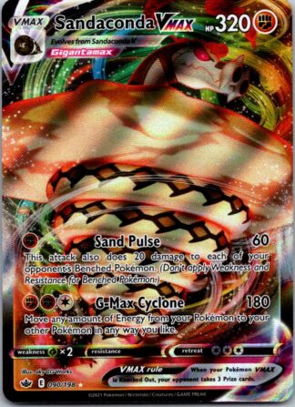 Sandaconda Vmax 90/198 Chilling Reign (Ultra Rare) (NM-Exc Condition)
