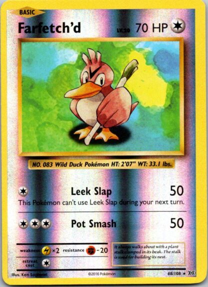 Farfetch'd 68/108 Evolutions (Reverse Holo) (Exc Condition)