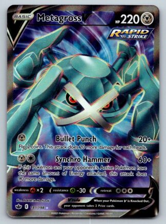 Metagross V 181/198 Chilling Reign (Ultra Rare) (NM-Exc Condition)