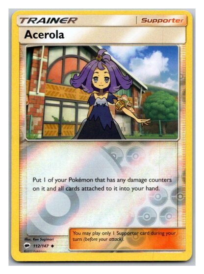 Acerola 112/147 Burning Shadows (Reverse Holo) (Exc Condition)