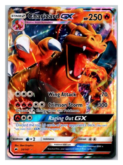 Charizard GX 20/147 Burning Shadows (Ultra Rare) (Exc Condition)