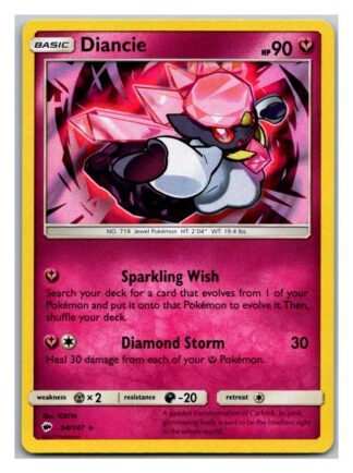 Diancie 94/147 Burning Shadows (Holo) (Exc Condition)