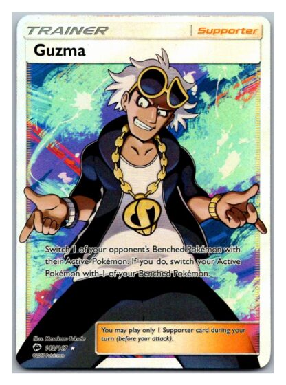 Guzma 143/147 Burning Shadows (Ultra Rare) (Exc Condition)