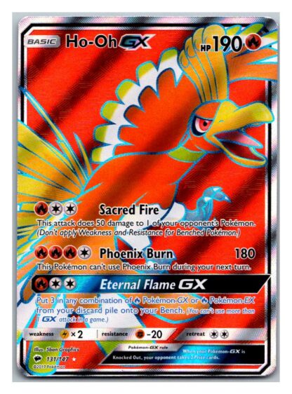Ho-Oh GX 131/147 Burning Shadows (Ultra Rare) (Exc Condition)