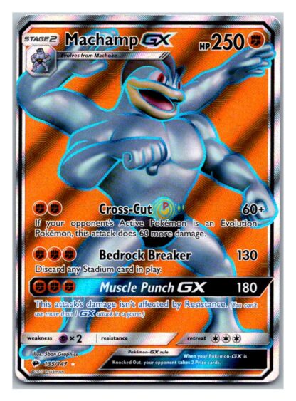 Machamp GX 135/147 Burning Shadows (Ultra Rare) (Exc Condition)