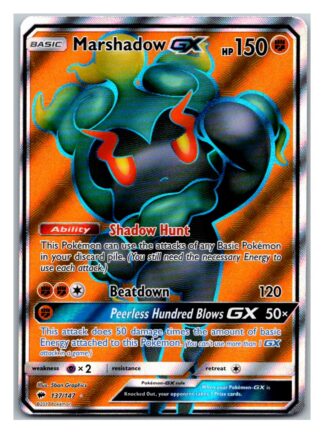 Marshadow GX 137/147 Burning Shadows (Ultra Rare) (Exc Condition)