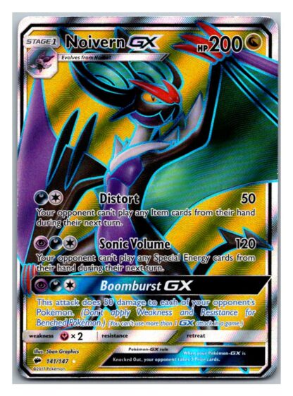Noivern GX 141/147 Burning Shadows (Ultra Rare) (Exc Condition)