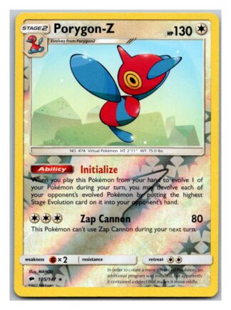 Porygon-Z 105/147 Burning Shadows (Reverse Holo) (Exc Condition)