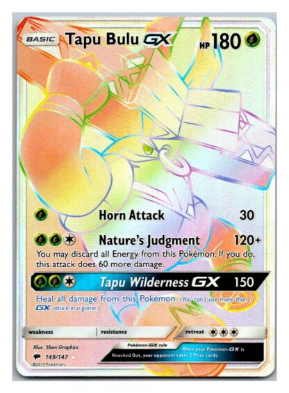 Tapu Bulu GX 149/147 Burning Shadows (Ultra Rare) (Exc Condition)