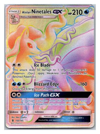 Alolan Ninetales GX 150/145 Guardians Rising (Ultra Rare) (Exc Condition)