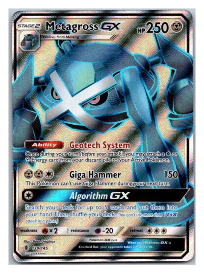 Metagross GX 139/145 Guardians Rising (Ultra Rare) (Exc Condition)