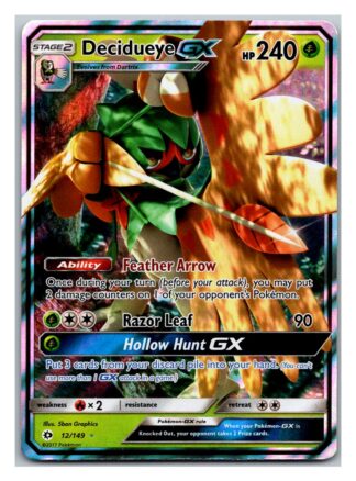 Decidueye GX 12/149 Sun & Moon (Ultra Rare) (Exc Condition)
