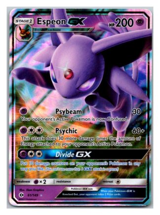 Espeon GX 61/149 Sun & Moon (Ultra Rare) (Exc Condition)