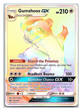Gumshoos GX 157/149 Sun & Moon (Ultra Rare) (Exc Condition)