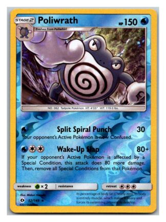 Poliwrath 32/149 Sun & Moon (Reverse Holo) (Exc Condition)