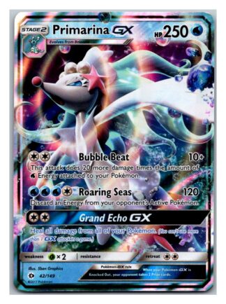 Primarina GX 42/149 Sun & Moon (Ultra Rare) (Exc Condition)