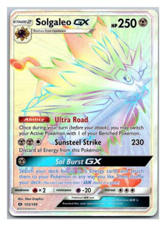 Solgaleo GX 155/149 Sun & Moon (Ultra Rare) (Exc Condition)