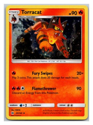Torracat 25/149 Sun & Moon (Promo Holo) (Exc Condition)
