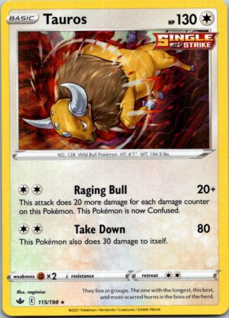 Tauros 115/198 Chilling Reign (Holo) (NM-Exc Condition)