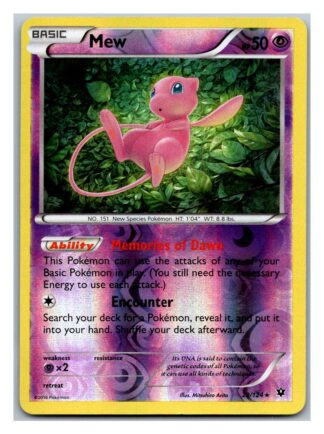Mew 29/124 Fates Collide (Reverse Holo) (Exc Condition)
