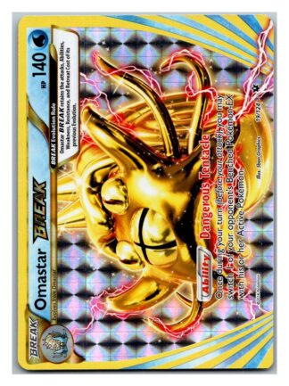Omastar Break 19/124 Fates Collide (Ultra Rare) (Exc Condition)