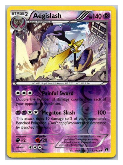 Aegislash 62/122 Breakpoint (Reverse Holo) (Exc Condition)
