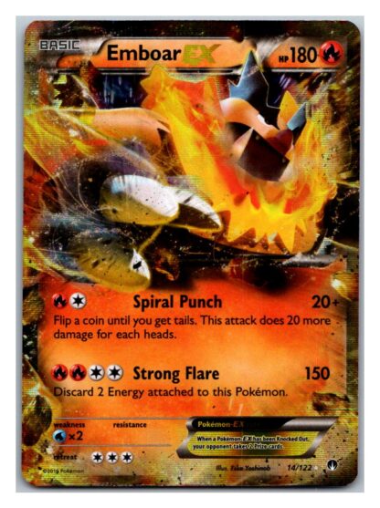 Emboar EX 14/122 Breakpoint (Ultra Rare) (Exc Condition)