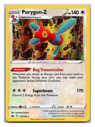 Porygon-Z 118/198 Chilling Reign (Holo) (NM-Exc Condition)