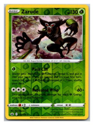 Zarude 19/198 Chilling Reign (Reverse Holo) (NM-Exc Condition)