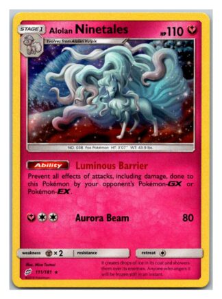 Alolan Ninetales 111/181 Team Up (Holo) (Exc Condition)