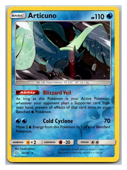 Articuno 32/181 Team Up (Reverse Holo) (Exc Condition)